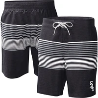 Men's G-III Sports by Carl Banks  Black Chicago White Sox Coastline Volley Swim Shorts