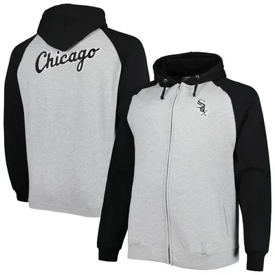 Toddler Black Chicago White Sox Stadium Full-Zip Colorblock Hoodie