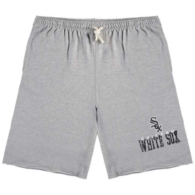 Men's Black Chicago White Sox Big & Tall Tye Dye Fleece Shorts