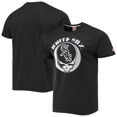 Men's Homage Charcoal Chicago White Sox Grateful Dead Tri-Blend T-Shirt