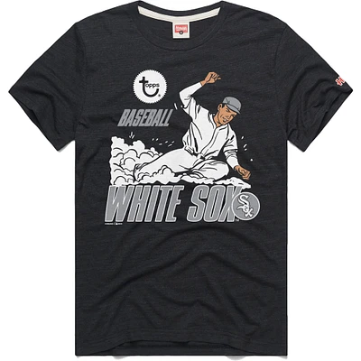 T-shirt à trois mélanges Homage x Topps Chicago White Sox gris anthracite pour homme