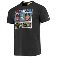 Hommage pour hommes Yoan Moncada et Eloy Jimenez Noir Chicago White Sox MLB Jam Tri-Blend T-Shirt