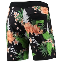 Short de bain pour homme Hurley x '47 Black Chicago White Sox Phantom Tailgate