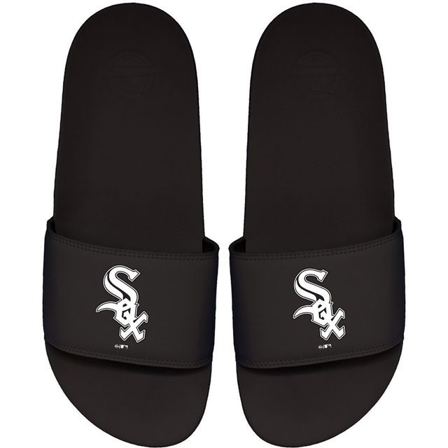 Sandales à enfiler ISlide Black Chicago White Sox pour hommes