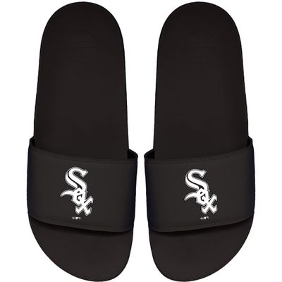 Men's ISlide Black Chicago White Sox Primary Motto Slide Sandals