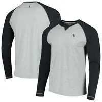 Men's johnnie-O Charcoal/Heather Gray Chicago White Sox Alsen Raglan Long Sleeve T-Shirt