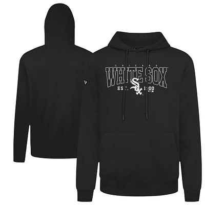 Men's Levelwear Black Chicago White Sox Accolade Podium Textbook Pullover Hoodie