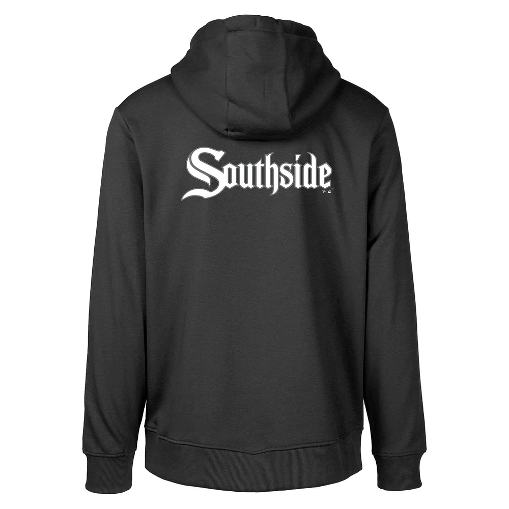 Men's Levelwear Black Chicago White Sox City Connect Podium Core 2.0 Pullover Hoodie