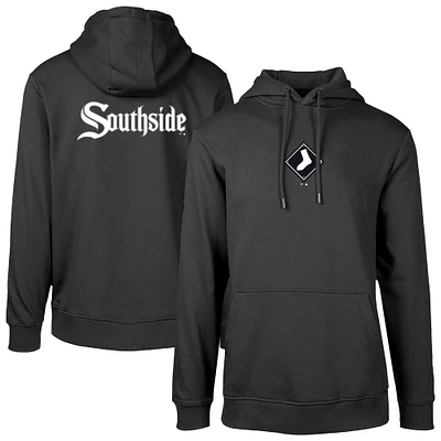 Men's Levelwear Black Chicago White Sox City Connect Podium Core 2.0 Pullover Hoodie