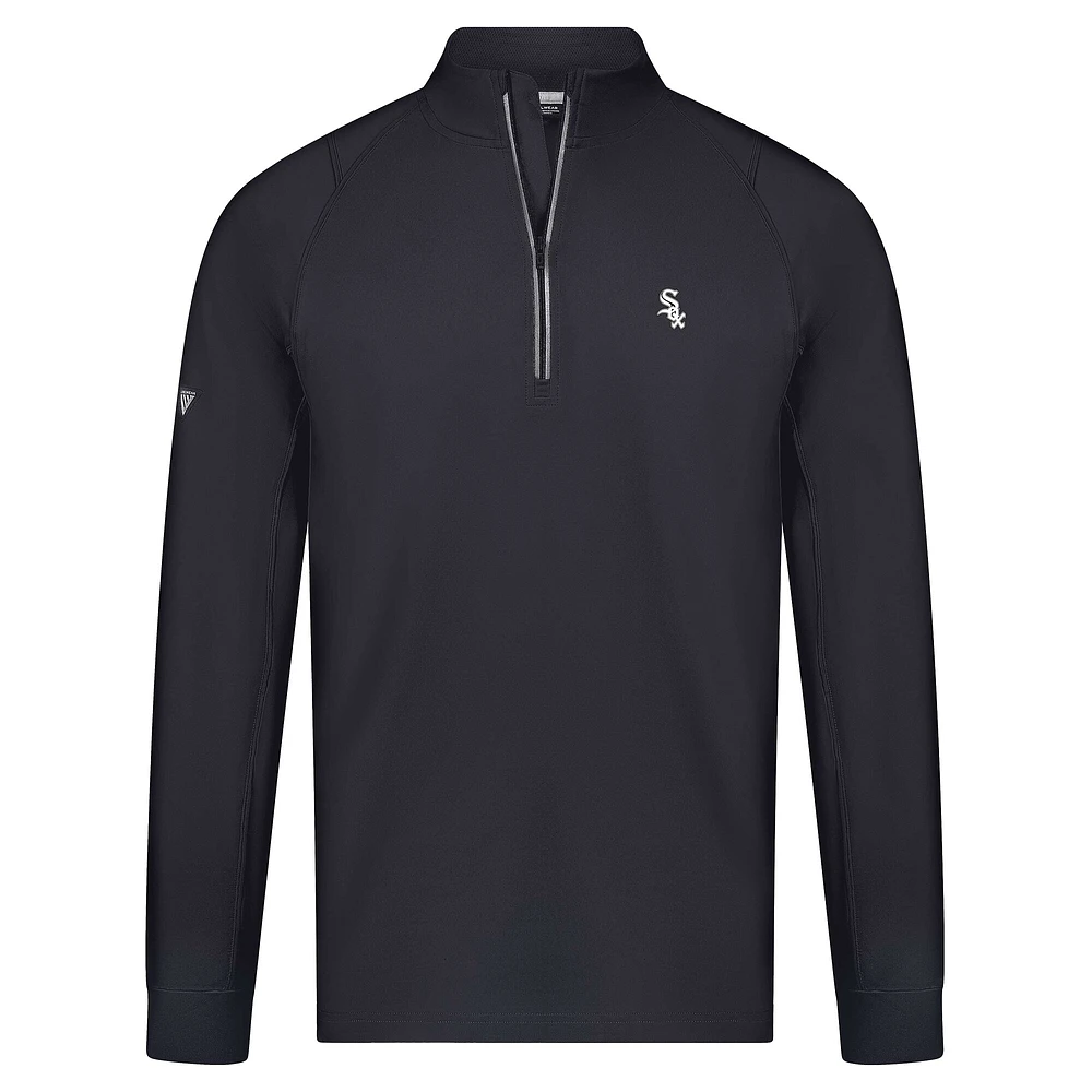 Pull zippé quart de tour Theory Insignia 2.0 Chicago White Sox pour homme Levelwear, noir