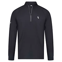Pull zippé quart de tour Theory Insignia 2.0 Chicago White Sox pour homme Levelwear, noir