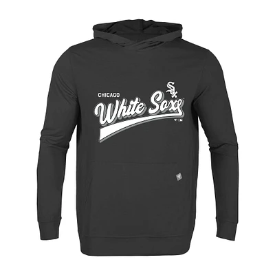 Men's Levelwear Charcoal Chicago White Sox Relay Vintage Team 2.0 Pullover Hoodie