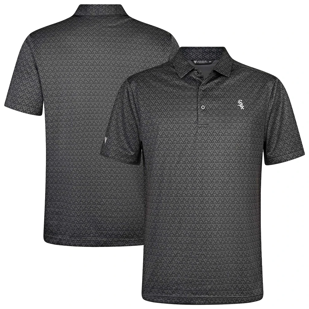 Men's Levelwear Charcoal Chicago White Sox System Insignia 2.0 Polo