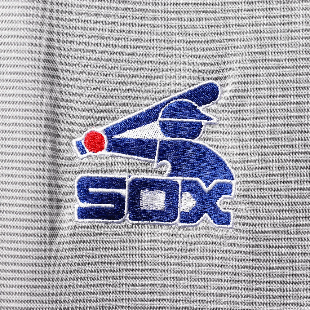 Levelwear Chicago White Sox Orion Historic Logo Raglan Quarter-Zip Veste pour homme Gris