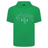 Men's Levelwear Green Chicago White Sox St. Patrick's Day Phase Plaid Short Sleeve T-Shirt Hoodie