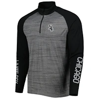 Men's Levelwear Heather Gray Chicago White Sox Vandal Raglan Quarter-Zip Top