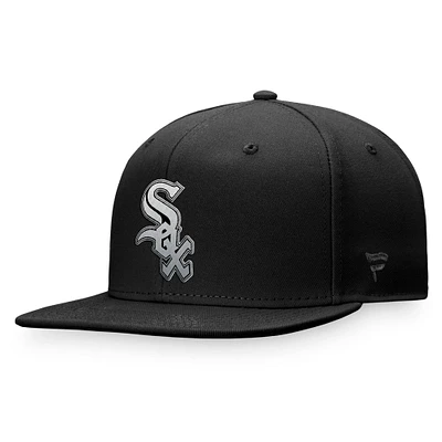 Majestic Black Chicago White Sox Color Fade Snapback Casquette pour homme