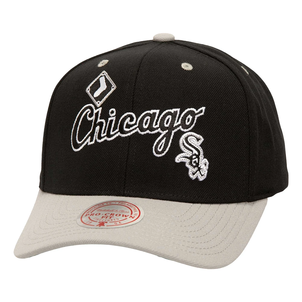 Men's Mitchell & Ness Black Chicago White Sox  All In 2.0 Adjustable Hat