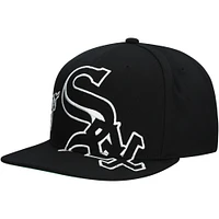 Men's Mitchell & Ness  Black Chicago White Sox Big Time Snapback Hat
