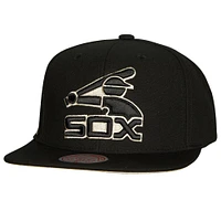 Casquette Snapback True Classics pour homme Mitchell & Ness Black Chicago White Sox Cooperstown Collection