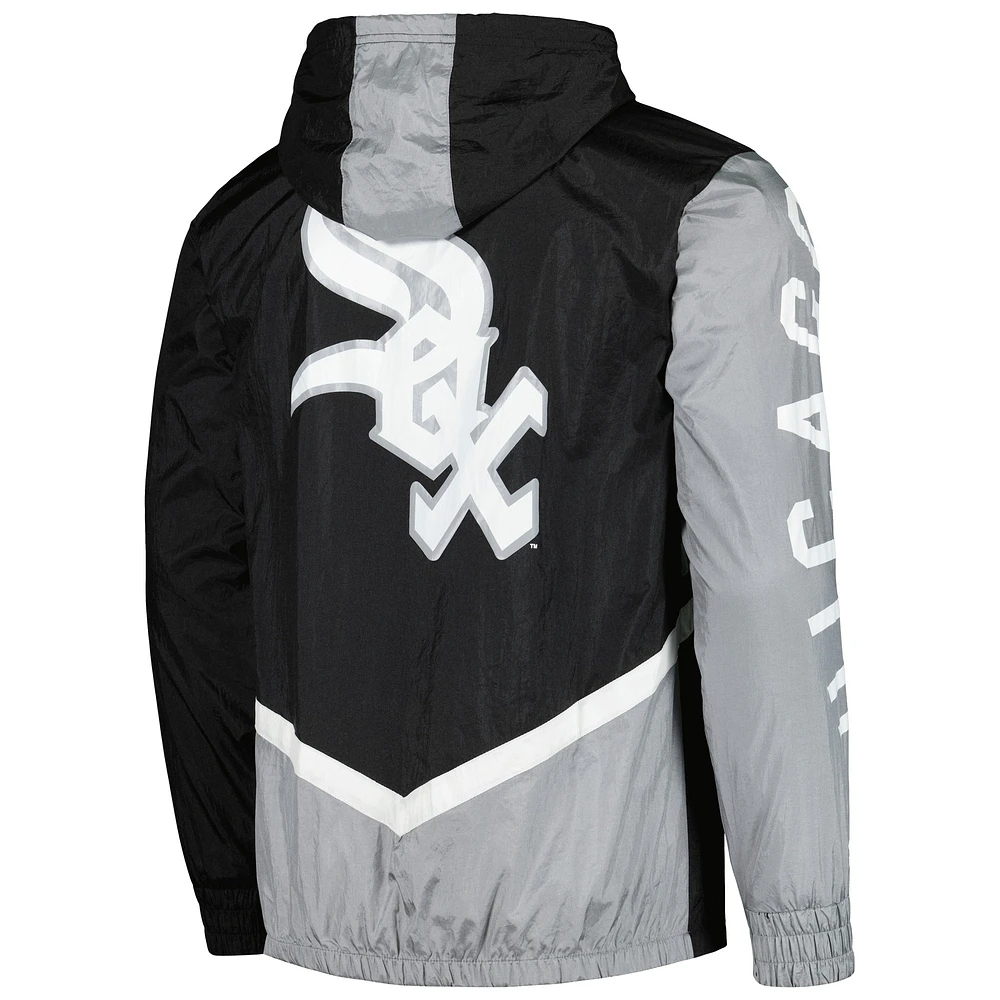 Men's Mitchell & Ness  Black Chicago White Sox Undeniable Full-Zip Hoodie Windbreaker Jacket