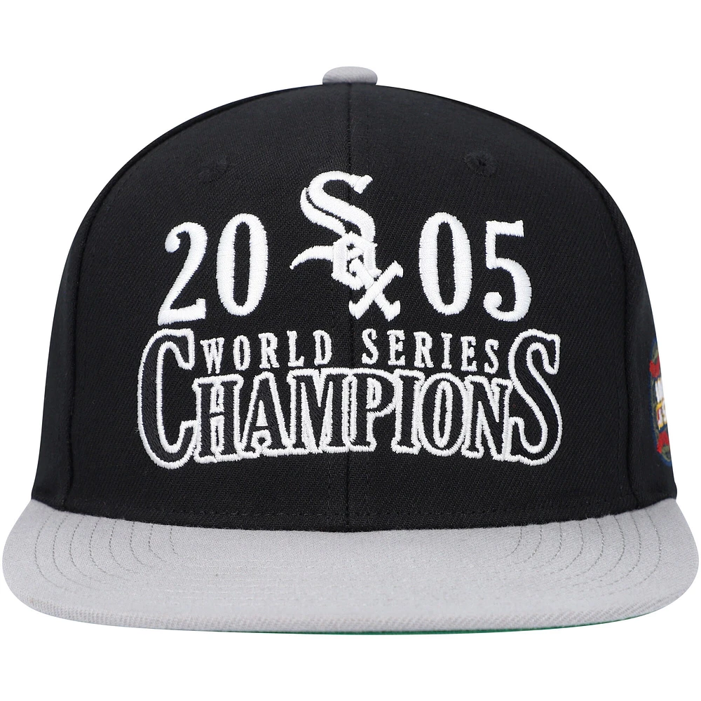 Men's Mitchell & Ness Black Chicago White Sox World Series Champs Snapback Hat