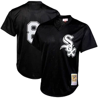 Mitchell & Ness pour homme Bo Jackson Black Chicago White Sox Cooperstown Collection Maillot d'entraînement au bâton Big Tall Mesh