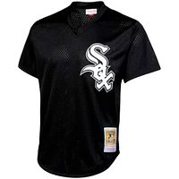 Mitchell & Ness pour homme Bo Jackson Black Chicago White Sox Cooperstown Collection Maillot d'entraînement au bâton Big Tall Mesh