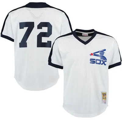 Carlton Fisk Chicago White Sox Mitchell & Ness Cooperstown Mesh Batting Practice Jersey
