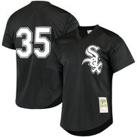 Men's Mitchell & Ness Frank Thomas Black Chicago White Sox Cooperstown Mesh Batting Practice Jersey