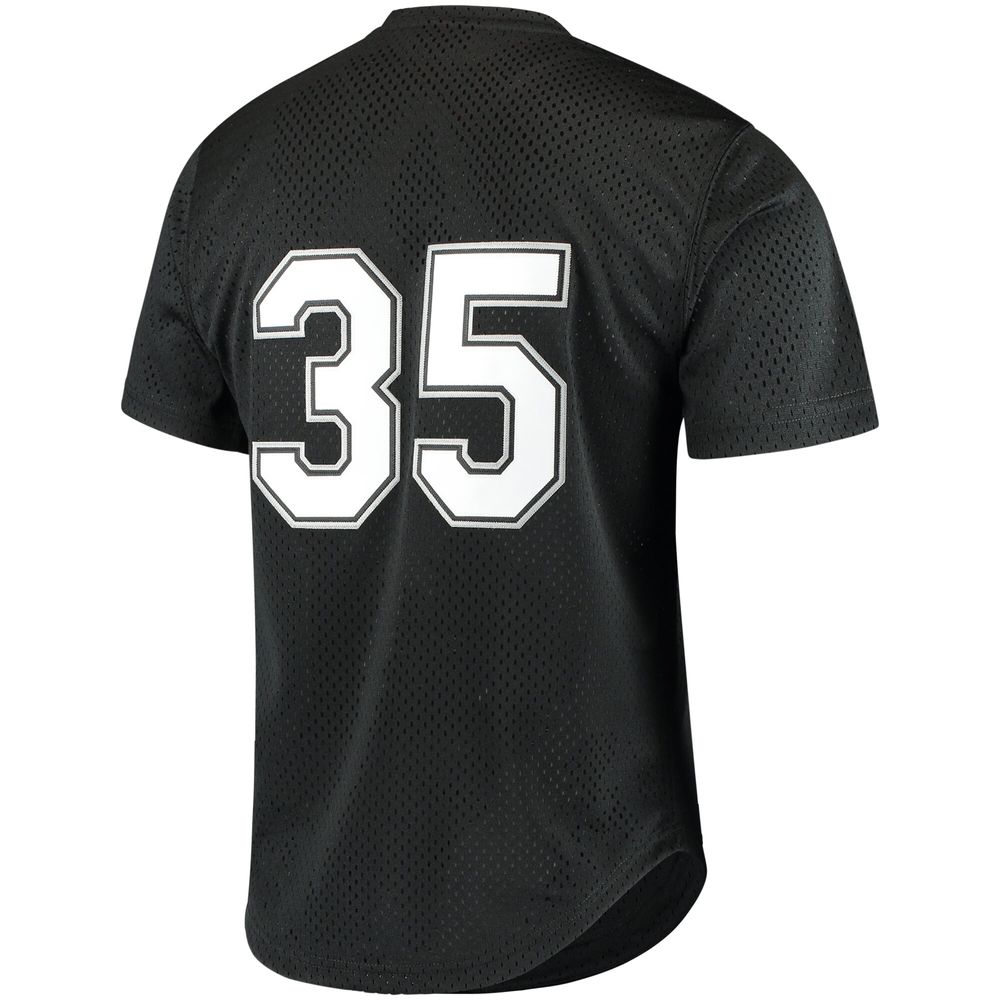 Men's Mitchell & Ness Frank Thomas Black Chicago White Sox Cooperstown Mesh Batting Practice Jersey