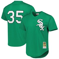 Men's Mitchell & Ness Frank Thomas Green Chicago White Sox Cooperstown Collection Authentic St. Patrick's Day 1996 Batting Practice Jersey