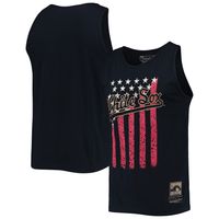 Men's Mitchell & Ness Navy Chicago White Sox Cooperstown Collection Stars and Stripes Tank Top