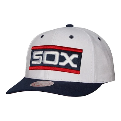 Mitchell & Ness pour homme Blanc Chicago White Sox Cooperstown Collection Casquette Snapback Pro Crown