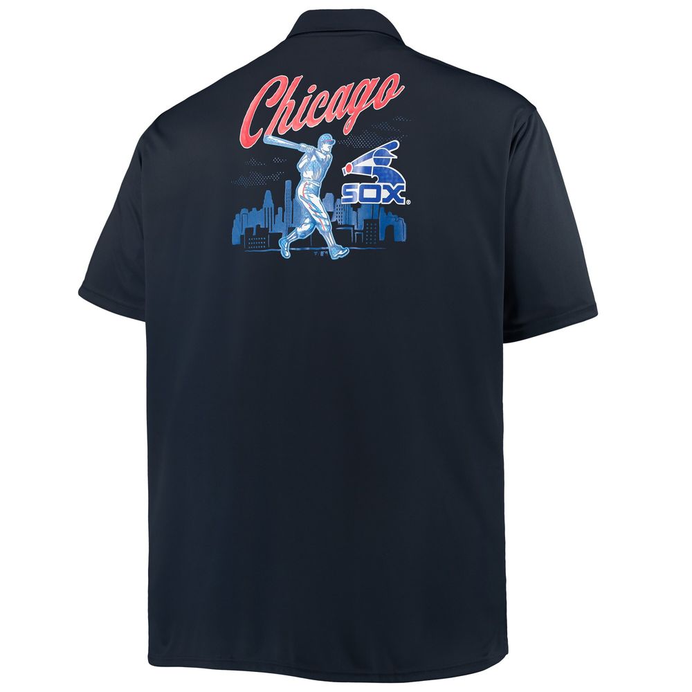 Men's Navy Chicago White Sox Big & Tall Button-Up Shirt