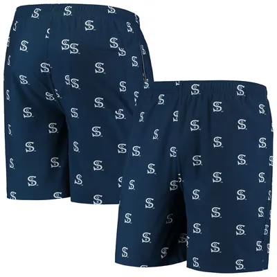 Chicago White Sox Cooperstown Collection Mini Logo Swim Shorts - Navy