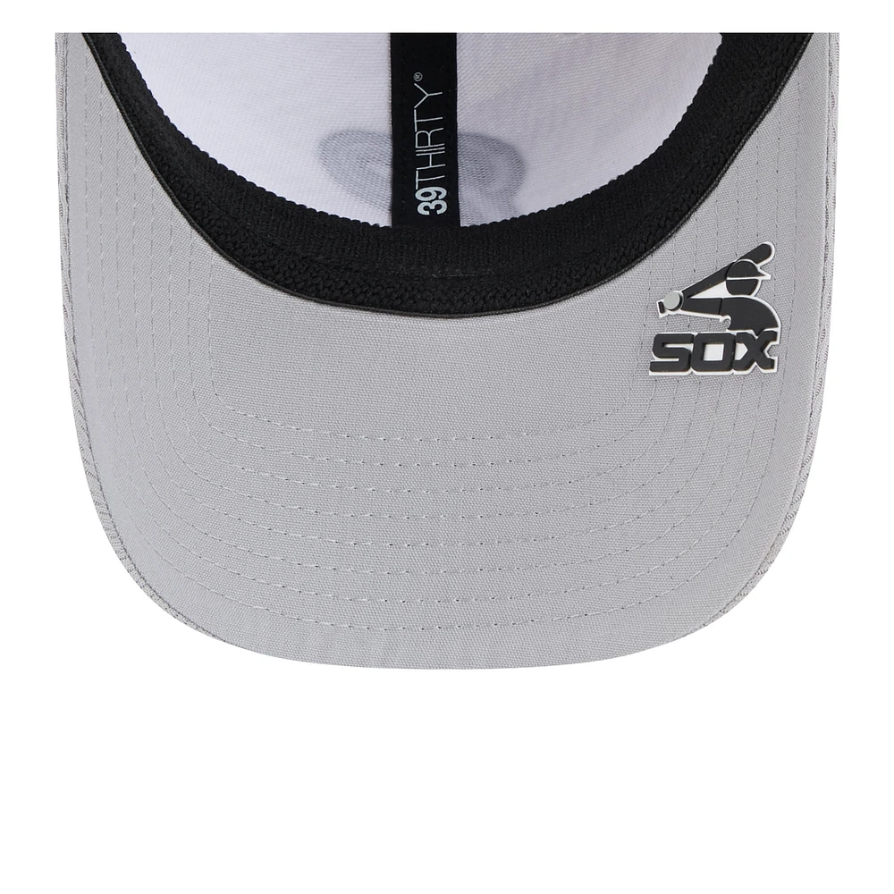 Men's New Era /Gray Chicago White Sox 2025 MLB Clubhouse 39THIRTY Flex Hat