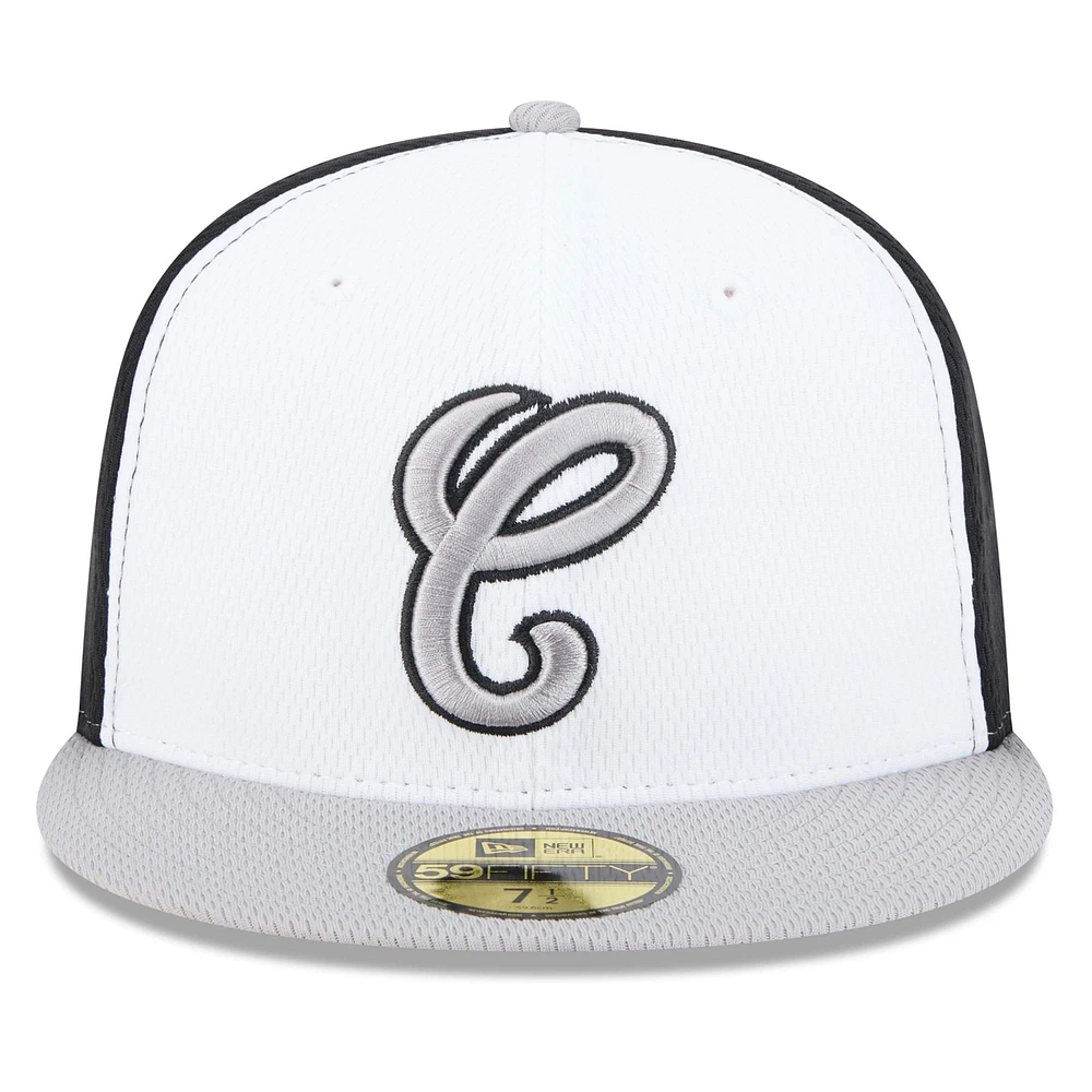 Men's New Era Black/Gray Chicago White Sox 2025 MLB Clubhouse 59FIFTY Fitted Hat