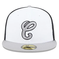 Men's New Era Black/Gray Chicago White Sox 2025 MLB Clubhouse 59FIFTY Fitted Hat