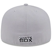 Men's New Era Black/Gray Chicago White Sox Gameday Sideswipe 59FIFTY Fitted Hat