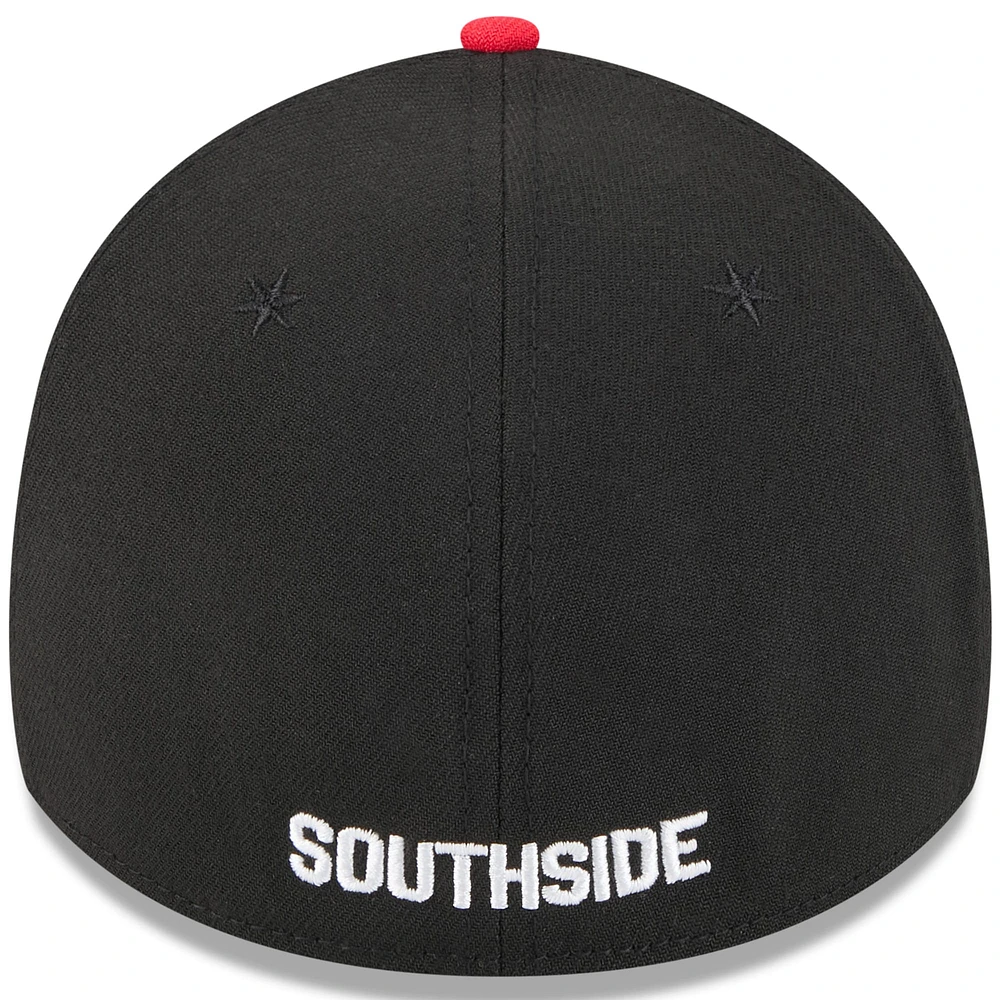 Men's New Era Black/Red Chicago White Sox 2025 City Connect Alternate 39THIRTY Flex Hat