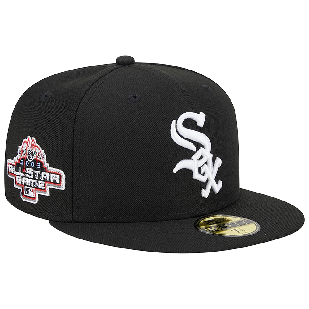 Men's New Era Black Chicago White Sox  2003 All Star Game Team Color 59FIFTY Fitted Hat