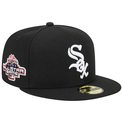 Men's New Era Black Chicago White Sox  2003 All Star Game Team Color 59FIFTY Fitted Hat