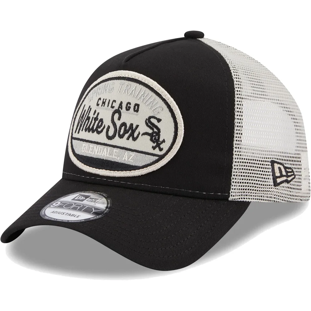 Lids Chicago White Sox New Era 2023 Spring Training Patch A-Frame Trucker  9FORTY Snapback Hat - Black