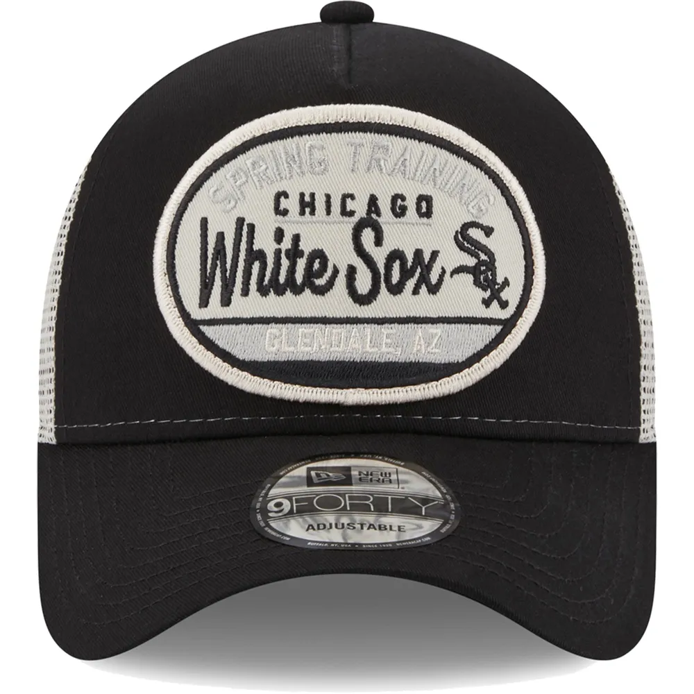 Lids Chicago White Sox New Era 2023 Spring Training Patch A-Frame Trucker  9FORTY Snapback Hat - Black