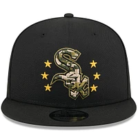 Men's New Era  Black Chicago White Sox 2024 Armed Forces Day 9FIFTY Snapback Hat