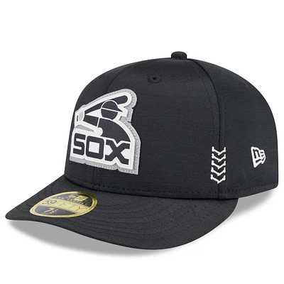 Men's New Era Chicago White Sox 2024 Clubhouse Low Profile 59FIFTY Fitted Hat