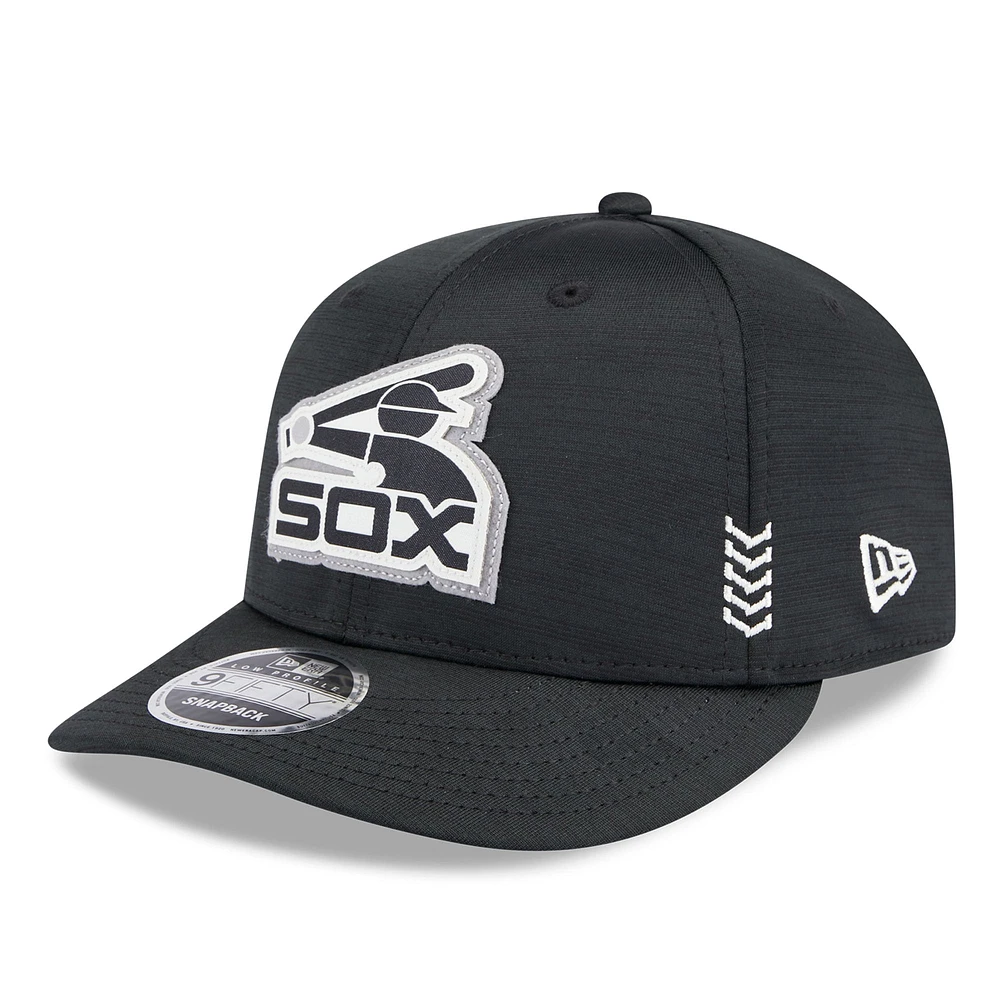 Men's New Era Black Chicago White Sox 2024 Clubhouse Low Profile 9FIFTY Snapback Hat