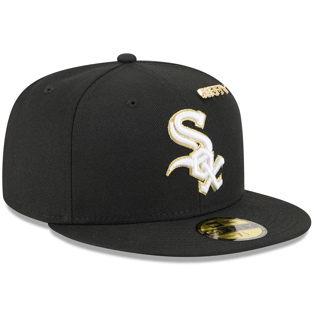 Men's New Era  Black Chicago White Sox 2025 59FIFTY Day Fitted Hat with Pins