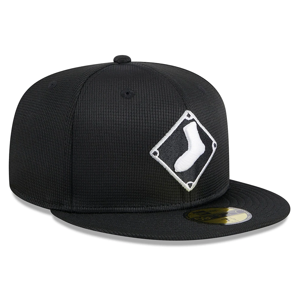 Men's New Era  Black Chicago White Sox 2025 Batting Practice 59FIFTY Fitted Hat